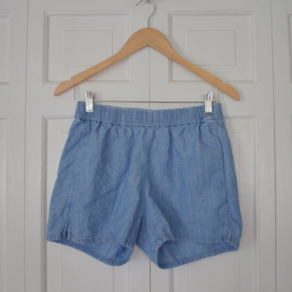 Madewell Womens Edwina Chambray Pull-On Shorts Size XS
